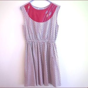 NWT Mata Traders Red & Blue Dress